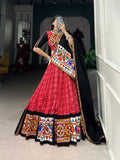Black festive wear rayon lehenga choli with mirror embroidery