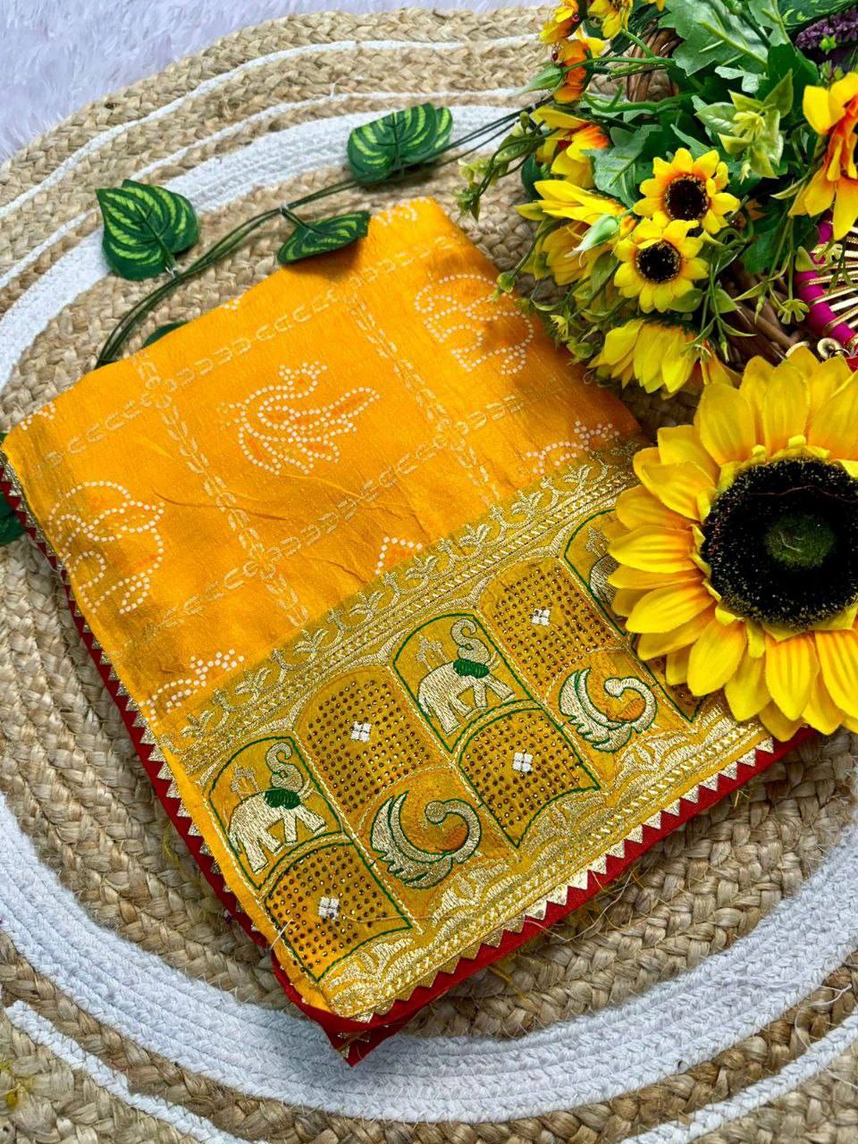 Chaarvi Dolly embroidered silk saree