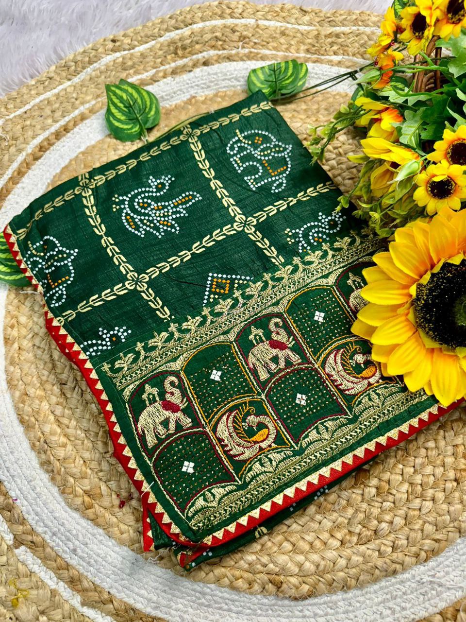 Chaarvi Dolly embroidered silk saree