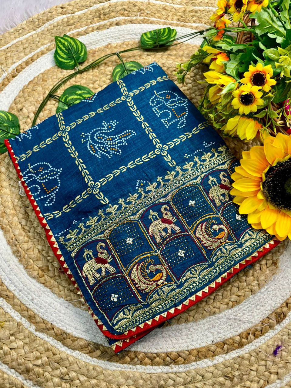 Chaarvi Dolly embroidered silk saree